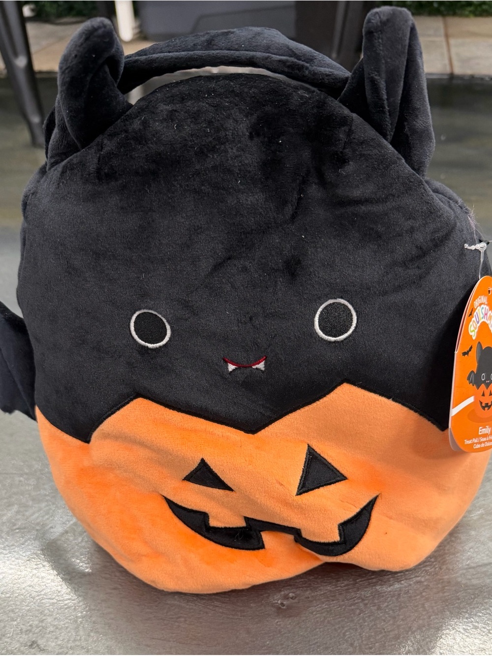 Squishmallows Emily the Bat Halloween Treat Pail